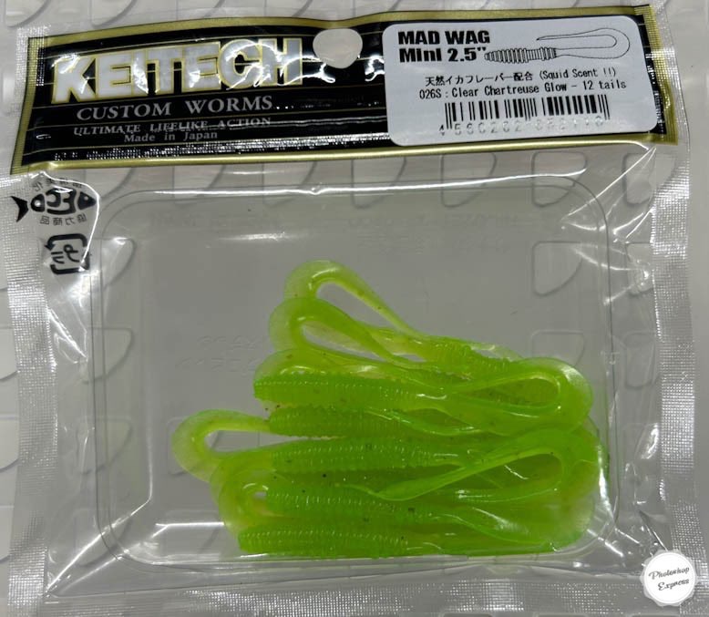 MAD WAG MINI 2.5inch #026 Clear Chartreuse Glow MAD WAG MINI 2.5inch #026 Clear Chartreuse Glow